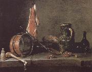 Jean Baptiste Simeon Chardin Still there is meat oil painting artist